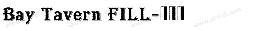 Bay Tavern FILL字体转换